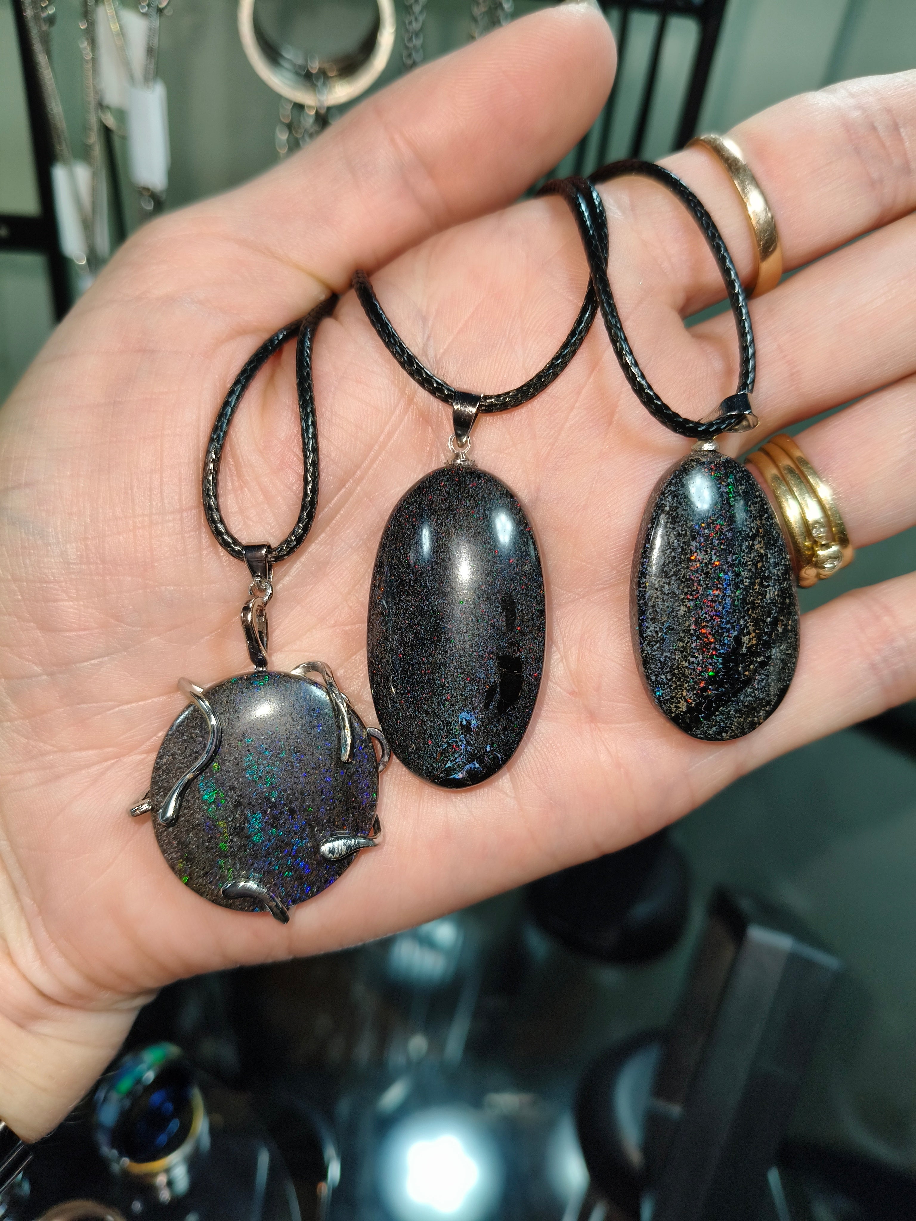 Fairy opal pendants