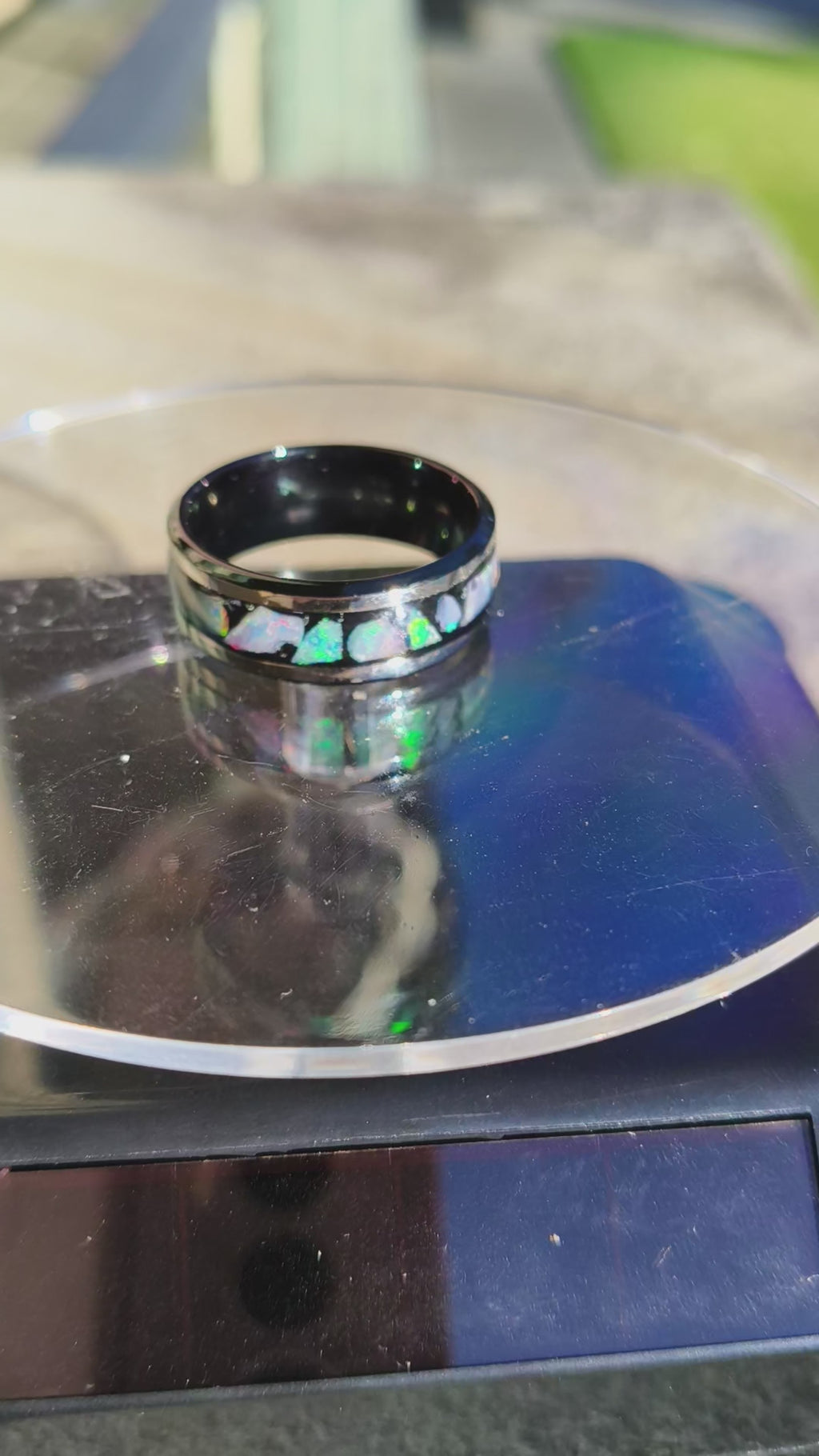 Opal Inlay Ring Size 10