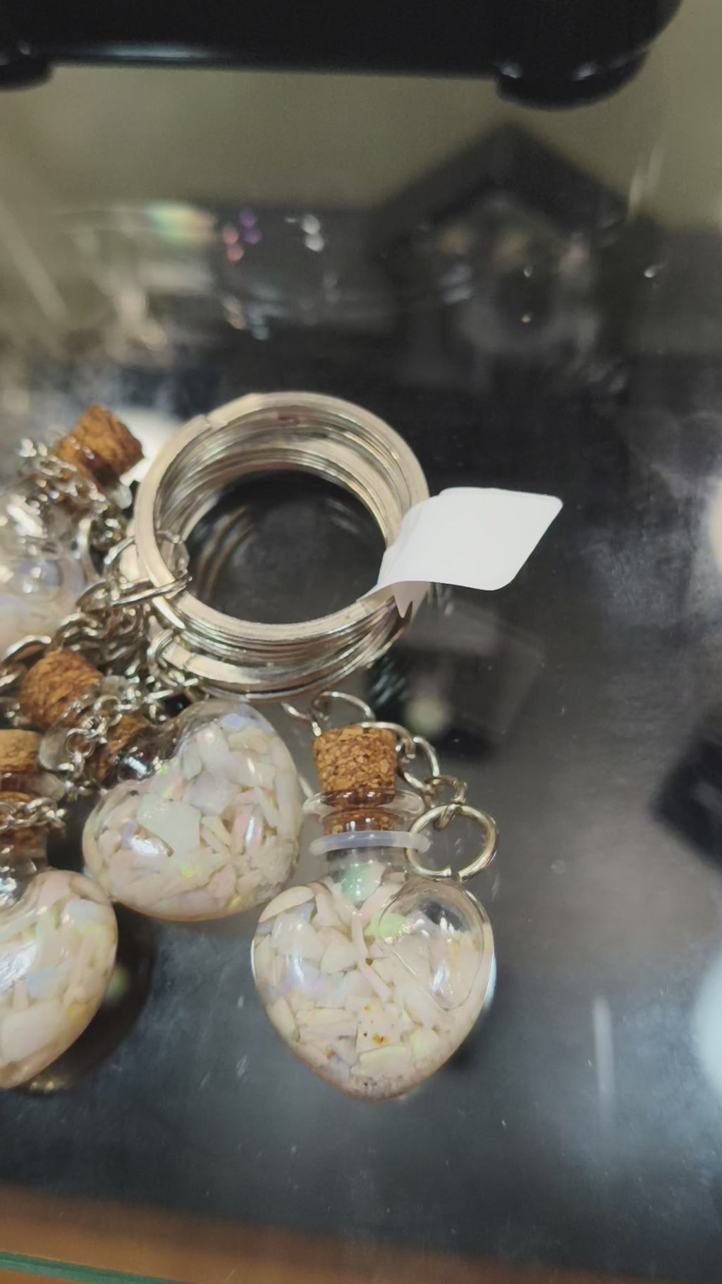 Australian Opal chip Keyring