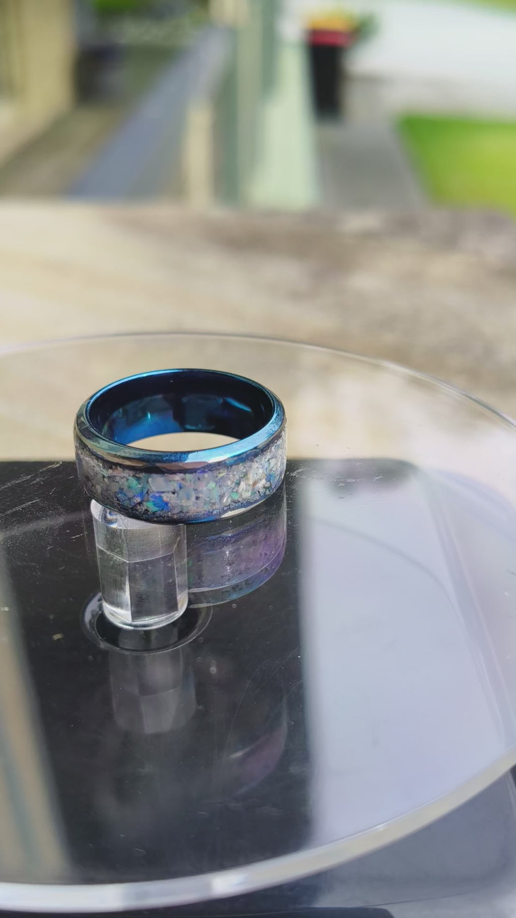 Opal Inlay Ring Size 7
