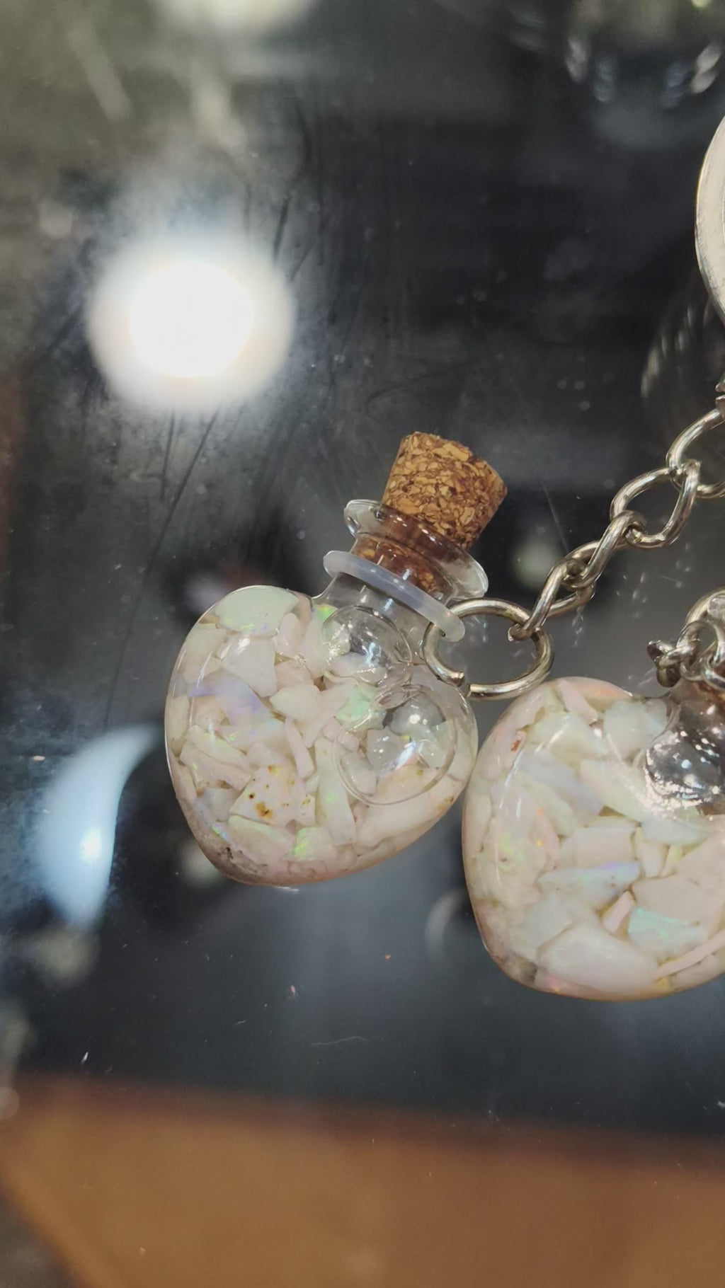 Australian Opal chip Keyring