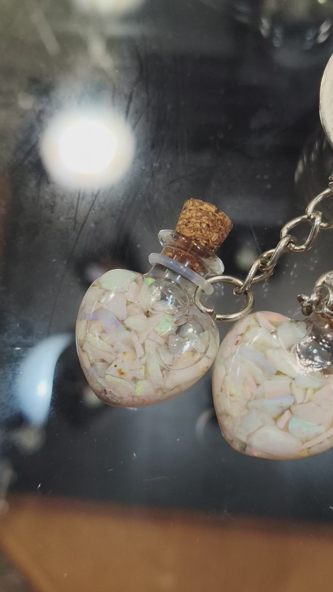 Australian Opal chip Keyring