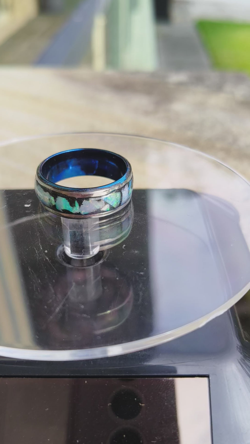Opal Inlay Ring size 9