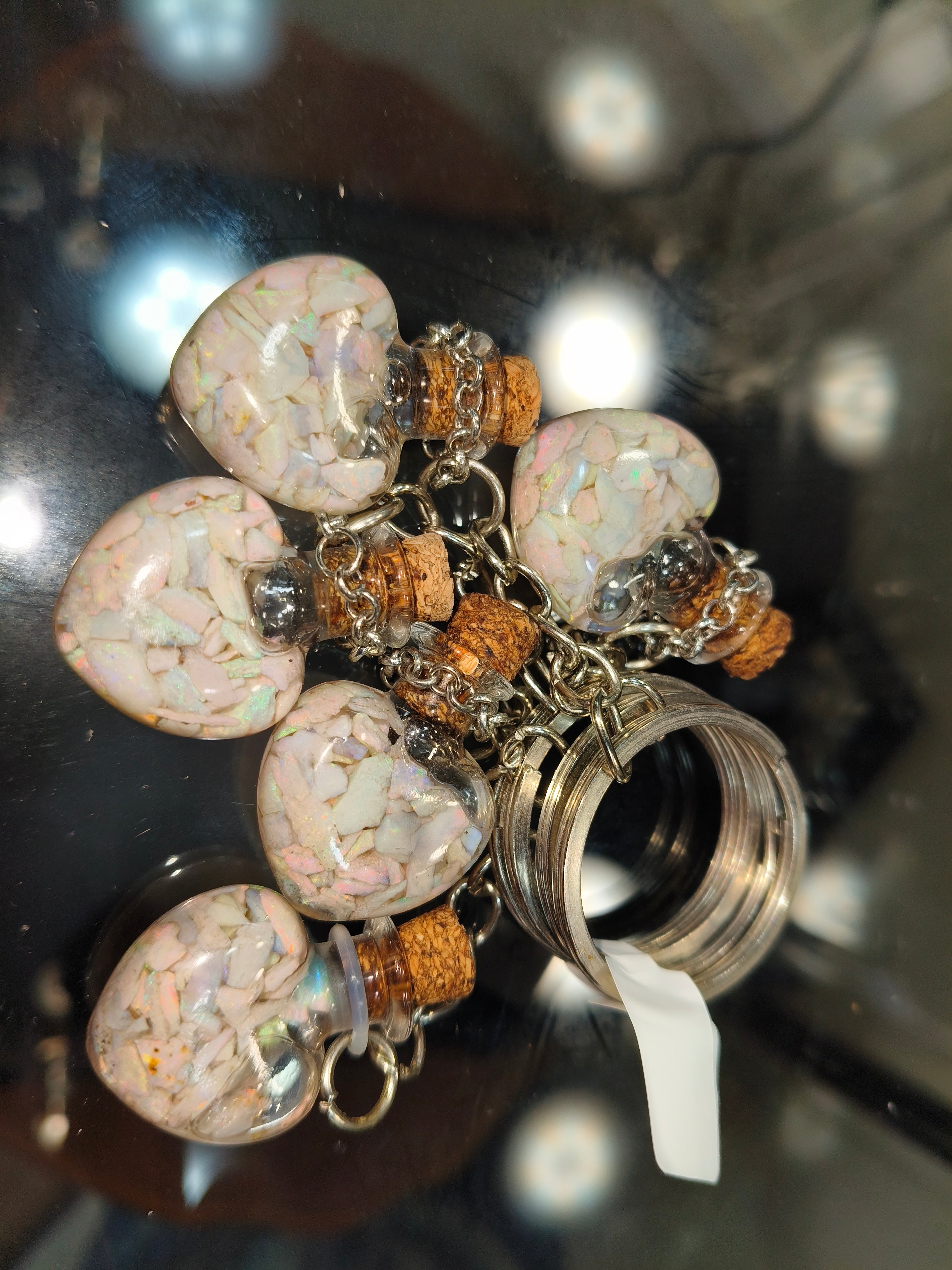 Australian Opal chip Keyring