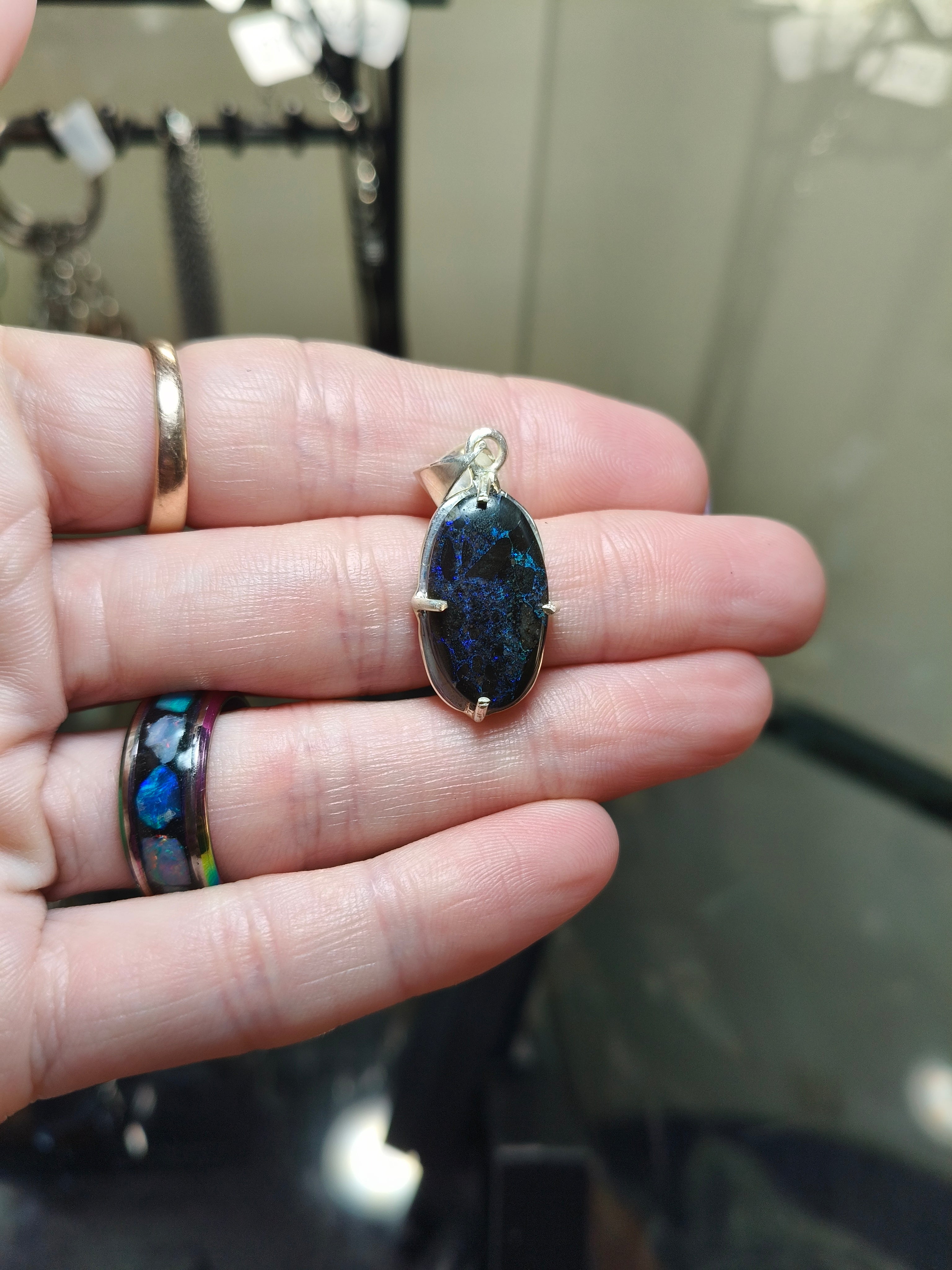 5ct Andamooka Opal Pendant