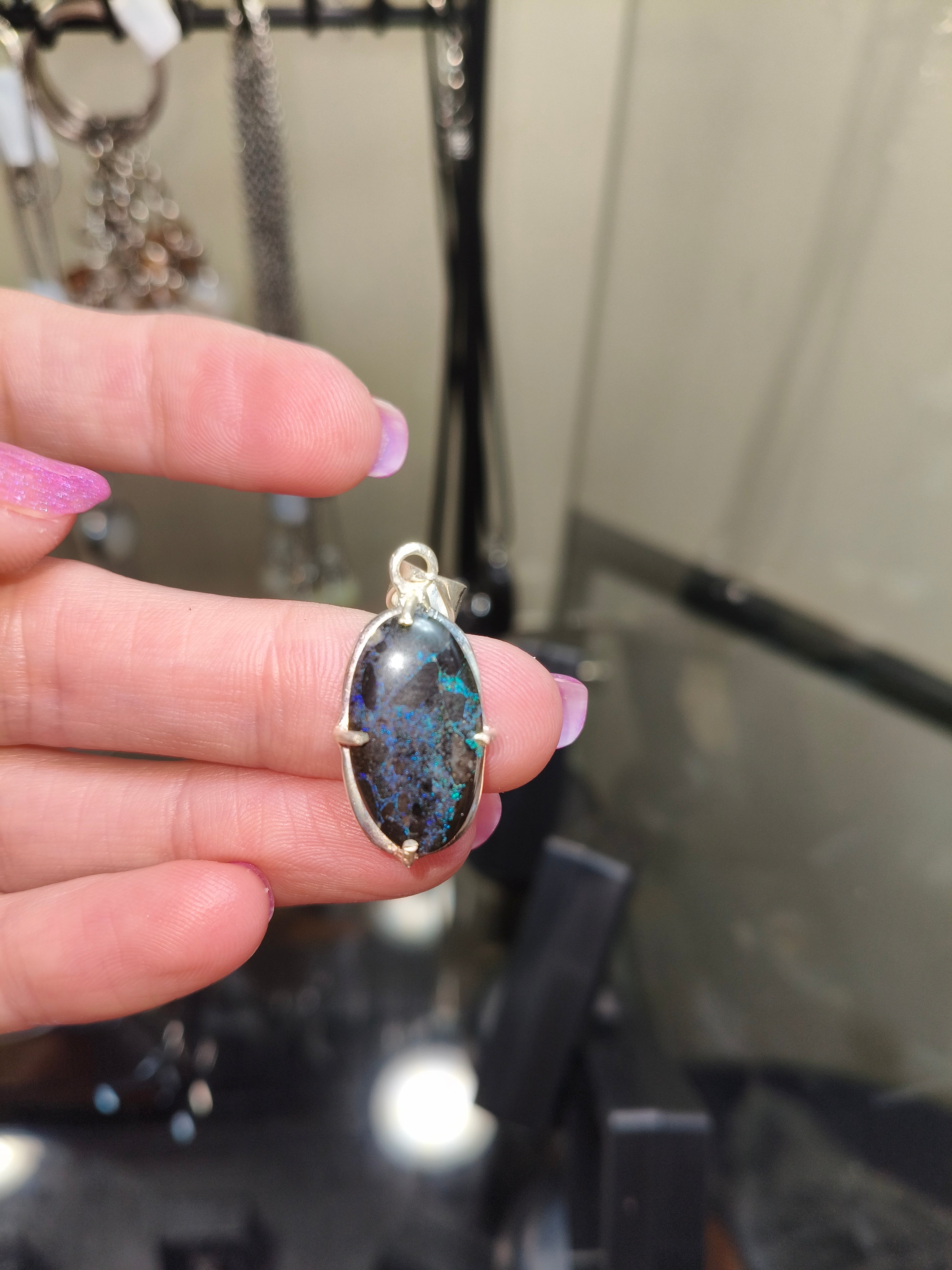 5ct Andamooka Opal Pendant
